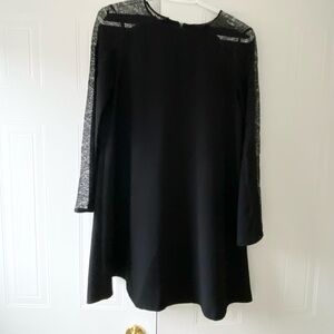 Zara black lace mini dress